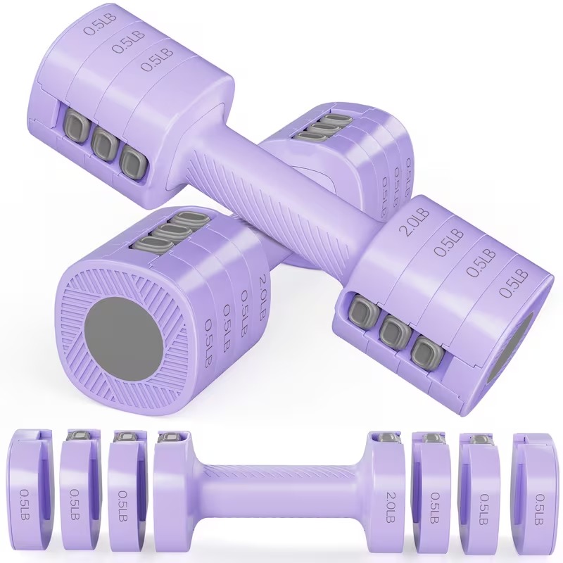 4-in-1 Adjustable Dumbbell Pair